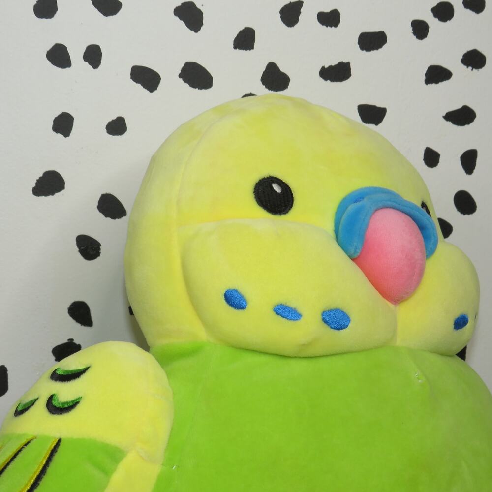 Fiesta Toys "Vernon" Huggy Huggable Parakeet/Budgie Plush Stuffed Toy - Picture 2 of 4